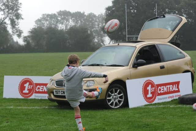 Haywards Heath Rugby Trick shots (Pic by Jon Rigby)