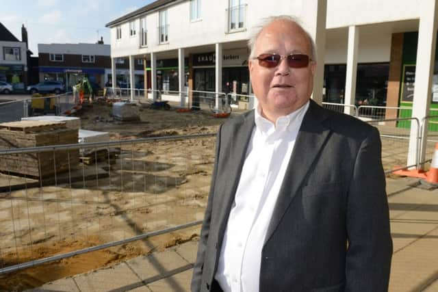 WH 300914 Pat Beresford_cabinet member for regeneration as work begin on redevelopment scheme at Queensway, Lancing. Photo by Derek Martin SUS-140930-233005001