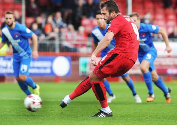 Crawley Town  V Leyton Orient - Crawley score their third goal (Pic by Jon & Joe Rigby) SUS-151210-102827008