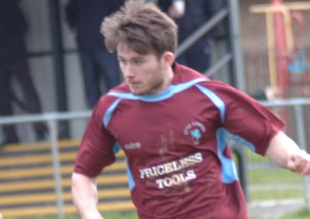 Jake Sherwood was the third Little Common player to don the goalkeeper's gloves in the defeat at Steyning Town