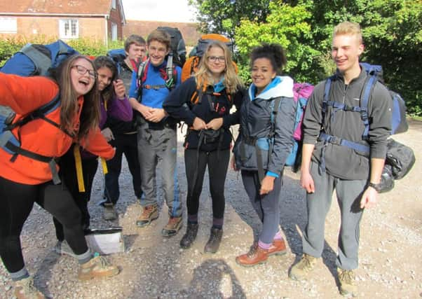 Robertsbridge Community College students preparing for their Duke of Edinburgh Bronze Award. SUS-151022-125503001