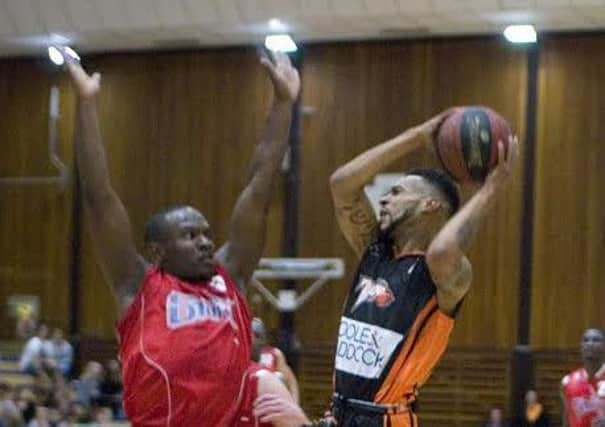 Louis Allen sank 24 points in Worthing Thunders win against Kent Crusaders on Sunday 							      PICTURE BY ANDRE NICHOLS