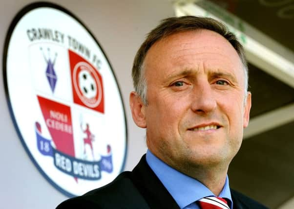 Crawley Town FC unveil their new manager Mark Yates 19-05-2015.  SR1510713. Pic by Steve Robards SUS-150519-152354001