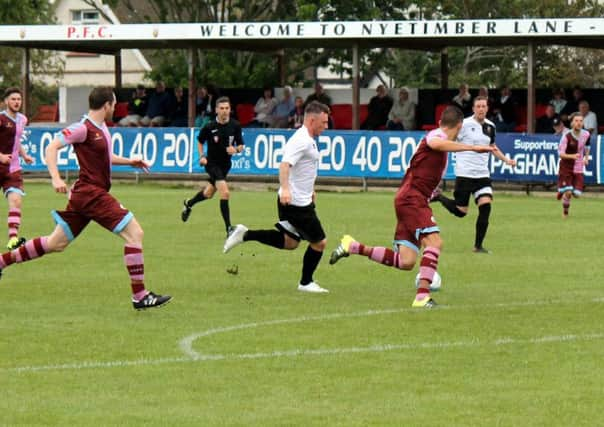 Dan Simmonds scored a hat-trick at Hassocks / Picture by Roger Smith