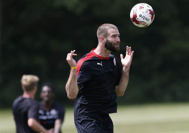 Joe McNerney in action during pre-season training. Picture by James Boardman SUS-150713-180557002