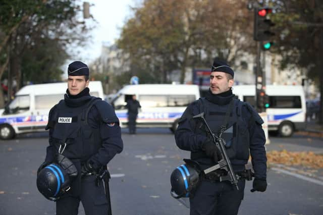 Police activity by the Bataclan concert hall, Paris, one of the venues for the attacks in the French capital which are feared to have killed around 129 people. PPP-151114-123230001