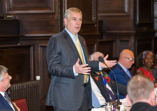 HRH the Duke of York, Prince Andrew at the 188th annual luncheon of The Printing Charity based in Three Bridges - photo by Ray Schram