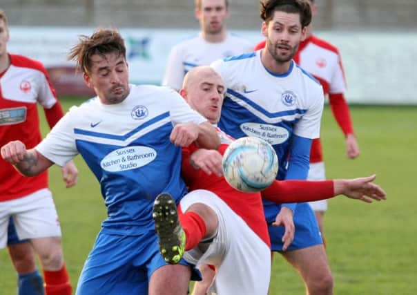 Action from Mussels home defeat to Arundel on Saturday DM15227513 							          PICTURE BY DEREK MARTIN