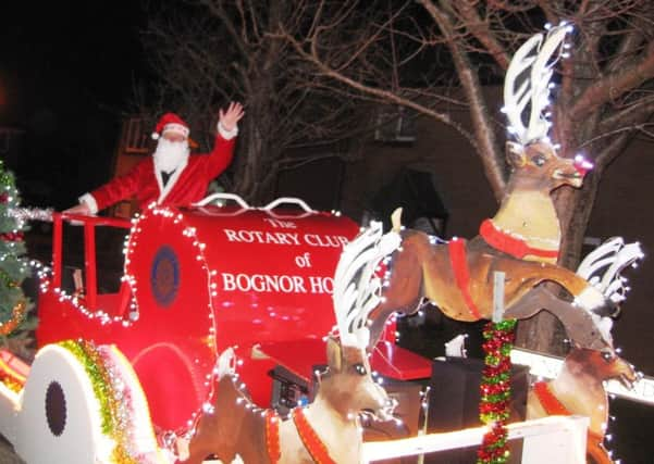 Father Christmas at Bognor Regis last year