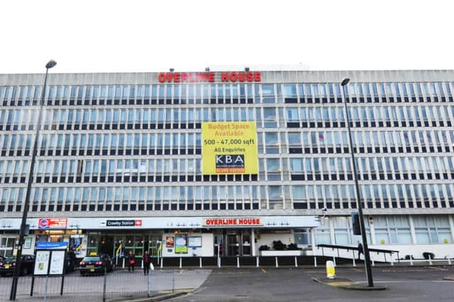 Overline House next to Crawley Railway Station could be redeveloped to provide new residential flats as well as high quality commercial space