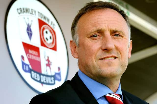 Crawley Town FC unveil their new manager Mark Yates 19-05-2015.  SR1510713. Pic by Steve Robards SUS-150519-152354001