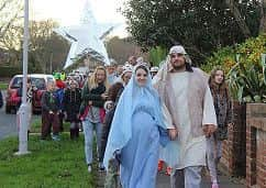 Goring Methodist Church's first live nativity, held last year