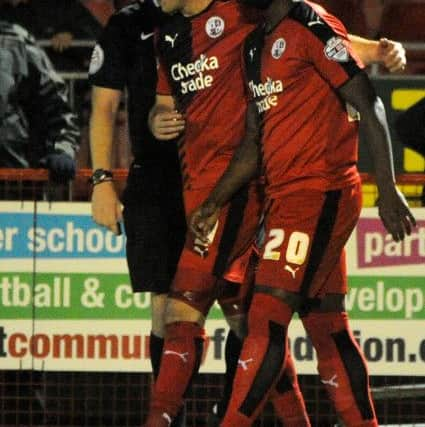 Crawley FC v Stevenage FC. goal 2-1. Pic Steve Robards  SR1529471 SUS-151226-171200001