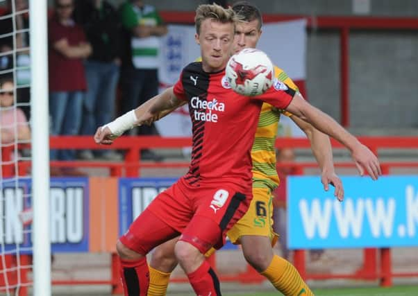 Crawley Town's Lee Barnard in action against Yeovil Town SUS-150921-133302002