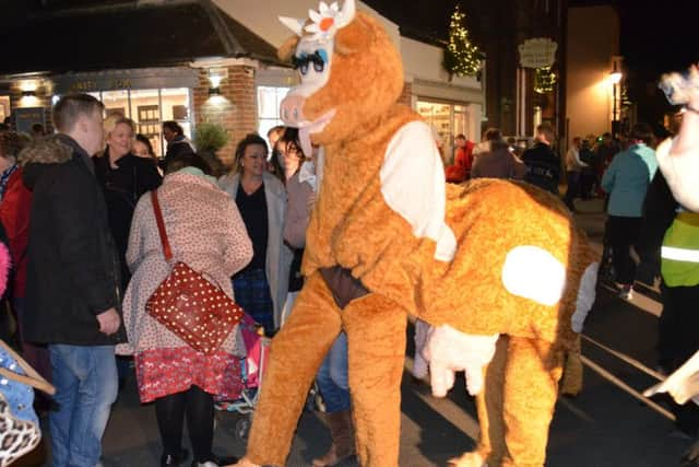 Daisy the Cow will be appearing in the pantomime this week