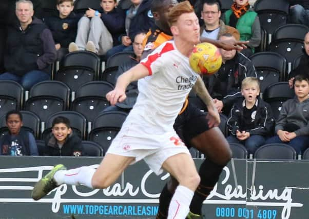 Josh Yorwerth in action for Crawley Town against Barnet. Picture by Len Kerswill SUS-151221-182504002