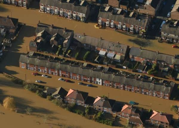 York city centre after the River Ouse and the River Foss burst their banks last week.