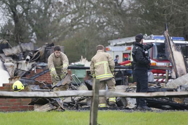 BARNS GREEN - DOUBLE MOBILE HOME FIRE- VALEWOOD LANE SUS-160901-135553001