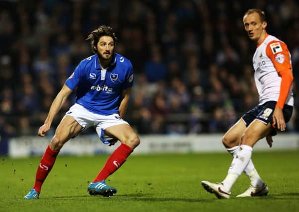 Adam Barton in action against Luton. Picture: Joe Pepler