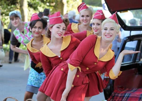 Glamorous girls at Goodwood Revival