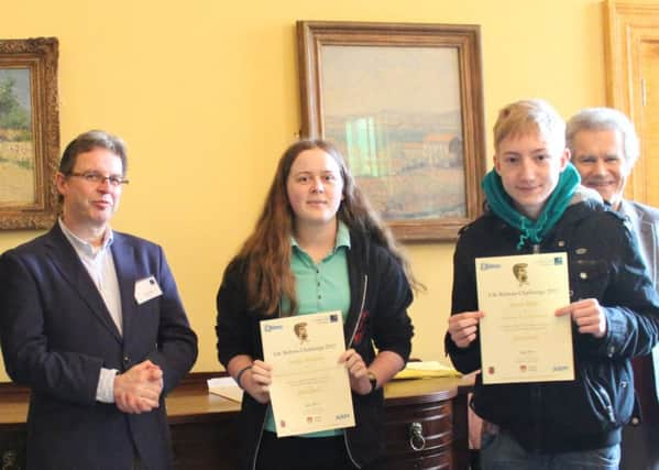 Winner Verity Bennett with fellow BHASVIC student Sam Caughley, in eight place