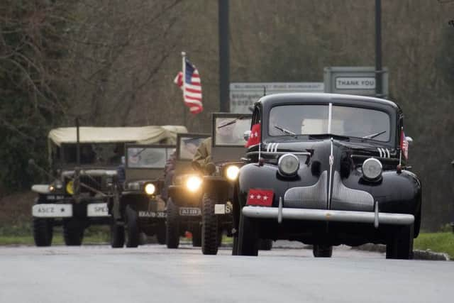 Military parade for Peter Gray. Photo by Eddie Mitchell SUS-160124-131741001