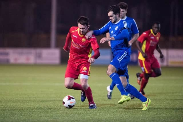 Action from the RUR Cup semi final b etween Broadbridge Heath v Newhaven. Picture by Phil Westlake.