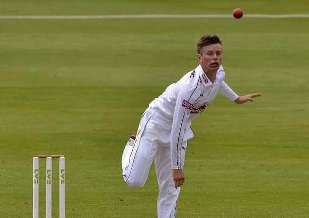 Mason Crane in action for Hampshire last season