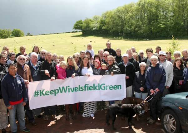 Wivelsfield Green residents against development. Photo by Derek Martin