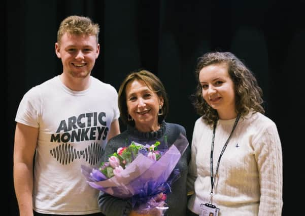 Sam Winser, Hannah Lewis and Charlotte Homshaw. Picture by student photographer Dom Rees SUS-160302-100404001