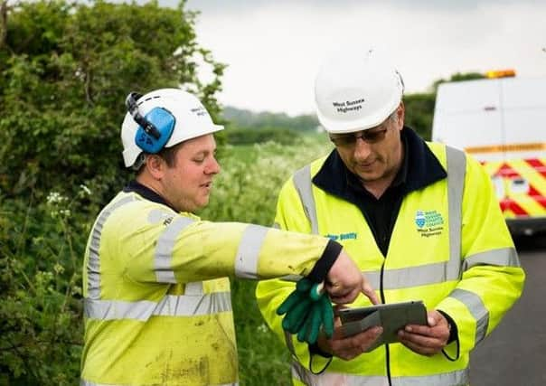 Balfour Beatty Living Places Operatives at work in West Sussex (photo submitted). SUS-160302-155020001