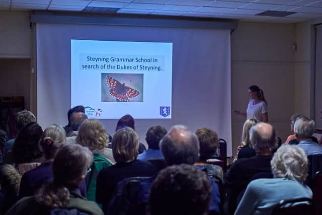 Naturalist and butterfly expert Neil Hulme speaks on the Steyning Dukes Project