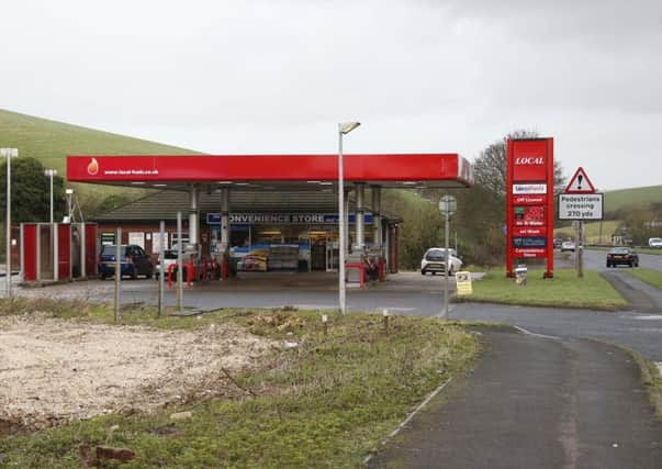 The scene of a fatal RTC on the A29 at Lewes. Newmarket Service Station.