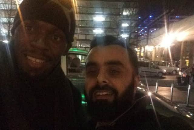 The Fastest Man in the World Usain Bolt with Metro Cars driver Irfan Hussain