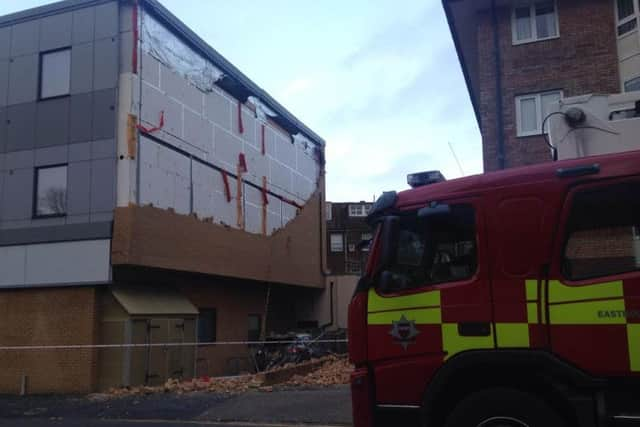 Premier Inn wall collapse SUS-160802-165401001