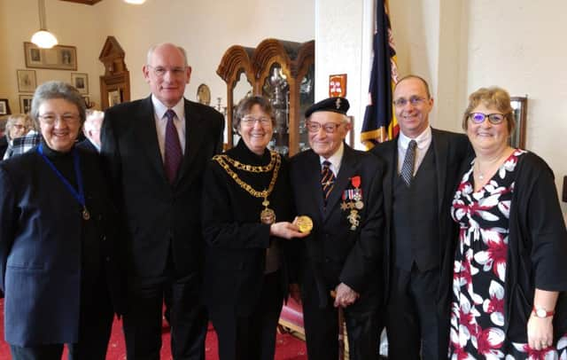 John William Haydon after receiving his Legion D'Honneur SUS-160902-111151001