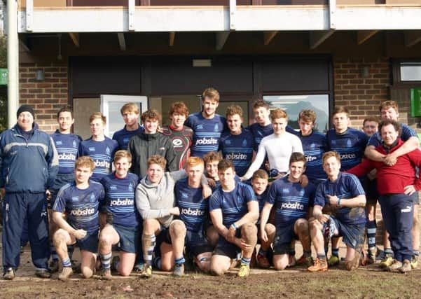 Chi Colts celebrate beating Pulborough / Picture by Simon Patterson