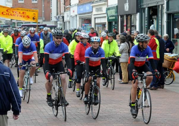 On their way...the start of Cycle Chartres last year