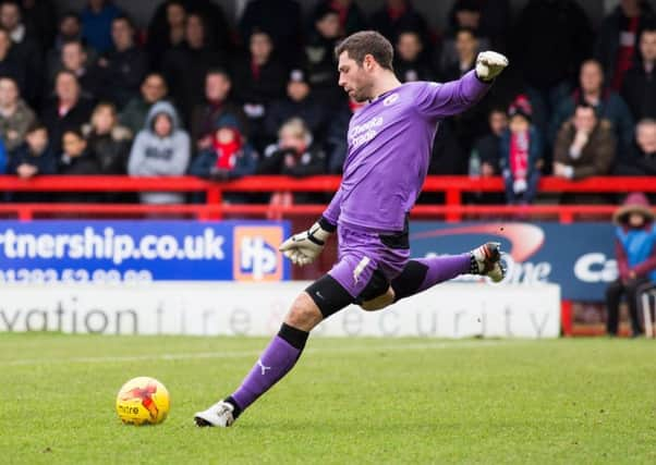 Crawley v Plymouth. Football. Goalkeeper Paul Jones.  Pic Jack Beard DT4A3127 SUS-160222-170601001