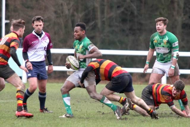 DM1614199a.jpg Rugby: Horsham v Ashford. Photo by Derek Martin. SUS-160221-223102008