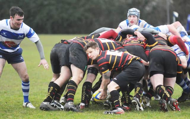 Action from Hastings & Bexhill's victory at home to Southwark Lancers on Saturday. Picture courtesy Jon Smalldon