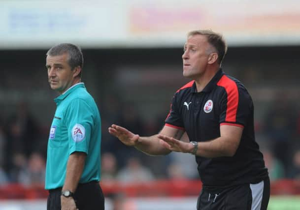 Crawley Town  V Leyton Orient - Crawley score their third goal (Pic by Jon & Joe Rigby) SUS-151210-102841008