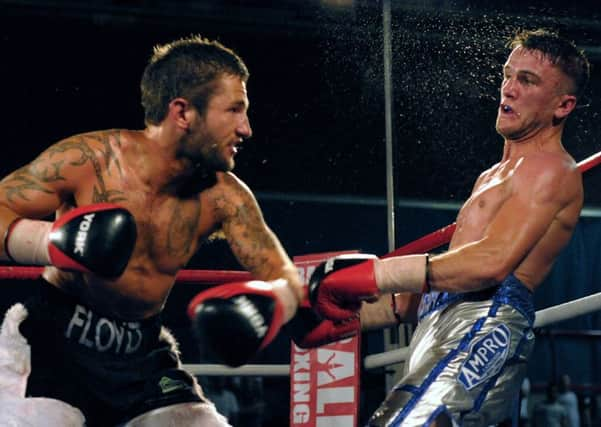 Floyd Moore, left, insists hell sort out Ben Day when they collide in London next Saturday Picture: Mick Young