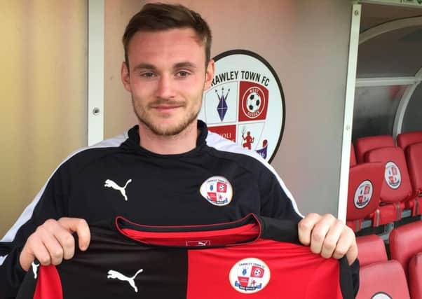 Crawley Town new signing Frankie Sutherland SUS-160226-161848002