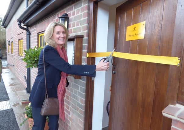 Lady Cowdray performs the opening ceremony