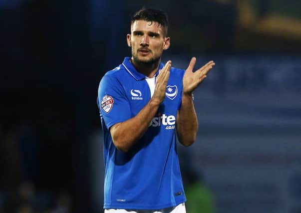 Pompey midfielder Gareth Evans