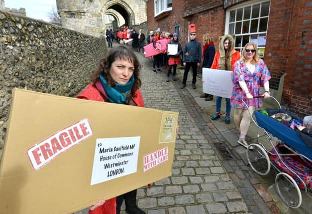 Demo march against Lewes Post Office closure SUS-160603-155809008