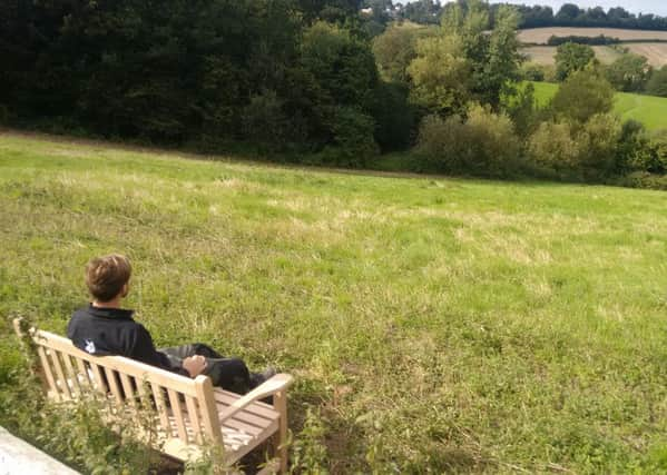 This bench in Lake Meadow has been stolen