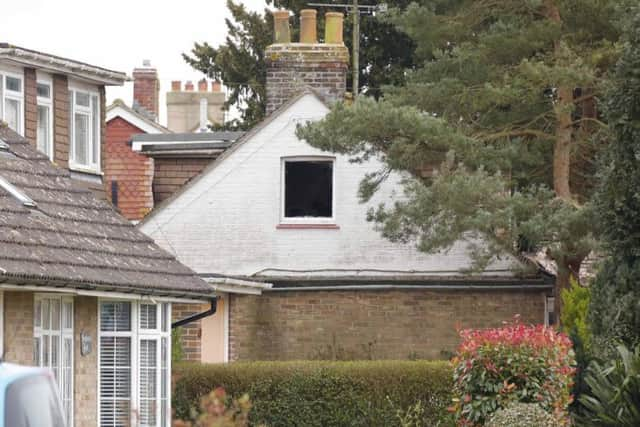 Ringmer fire. Photo by Eddie Mitchell. SUS-160318-150503001