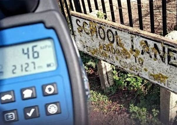 Sussex Roads Police have set up a speed check near the primary school. Photo provided by Sussex Police.